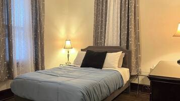 2 bedrooms, iron/ironing board, free WiFi, bed sheets