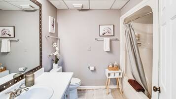Hair dryer, towels