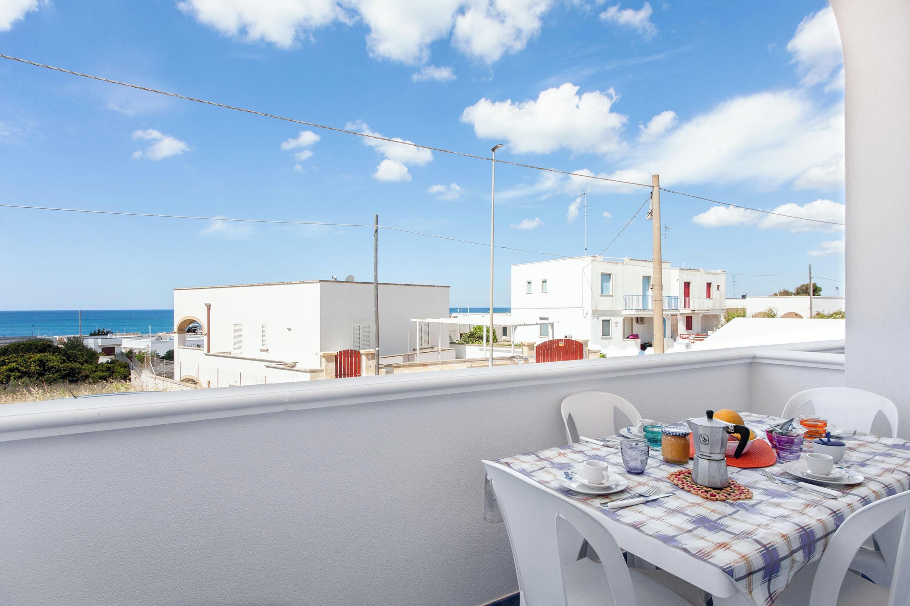 Standard-Apartment, Mehrere Schlafzimmer (Complesso Azzurro 1 Near The Beach) | Balkon