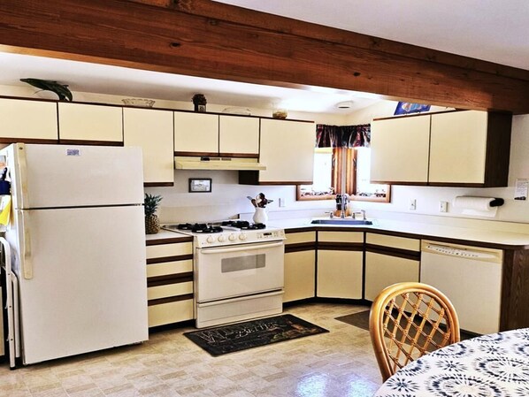 Fridge, oven, stovetop, dishwasher