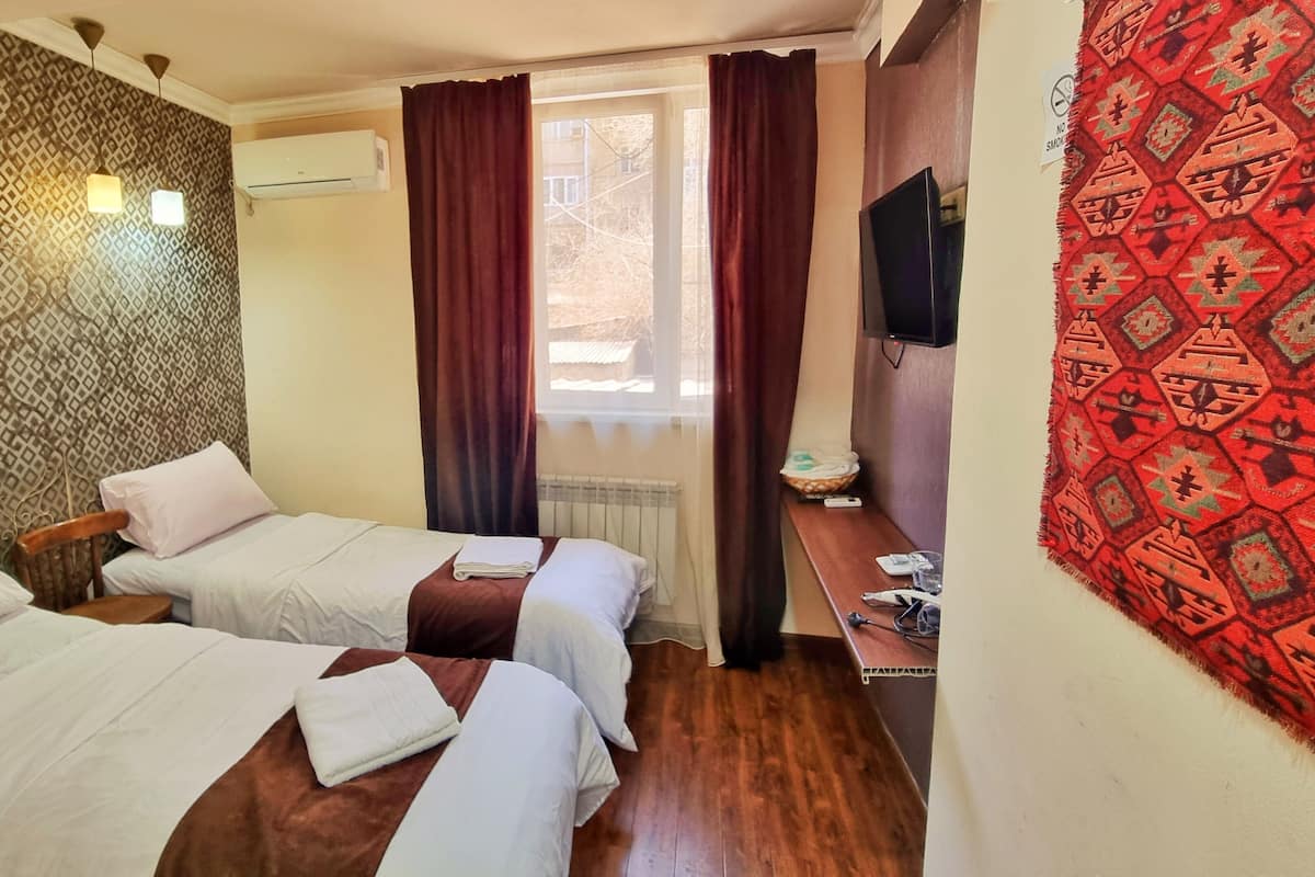 Klassieke Twin kamer, airconditioning, uitzicht op stad | Kamervoorziening