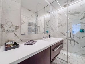 Shower, hair dryer