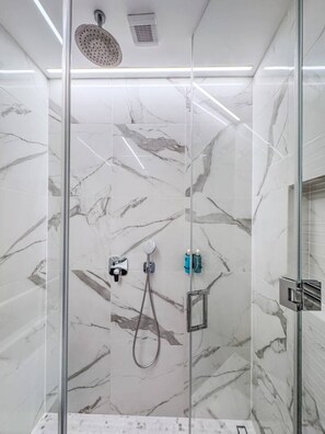 Shower, hair dryer
