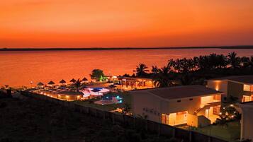 Front of property – evening/night