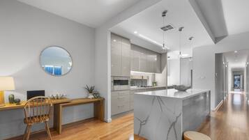 Microwave, oven, stovetop, dishwasher