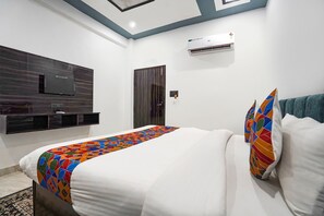 Sengetøy i egyptisk bomull, sengetøy av topp kvalitet og safe på rommet