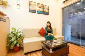 Sitteområde i lobbyen