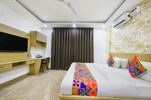 Lakens van Egyptisch katoen, luxe beddengoed, een kluis op de kamer