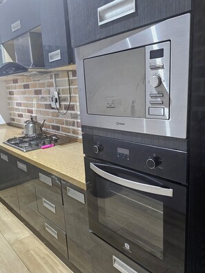 Microwave, oven, stovetop