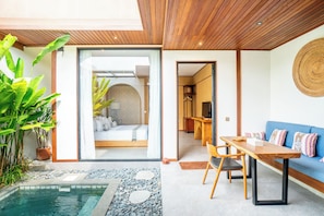 Villa Deluxe, piscine privée | 1 chambre, décoration personnalisée, bureau