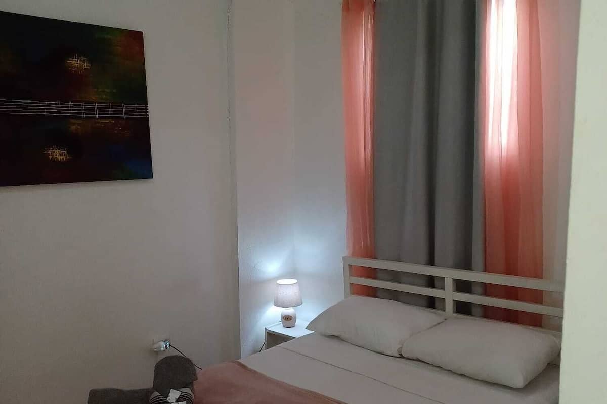Habitación clásica, 1 cama doble, vistas a la ciudad | Baño | Ducha, secador de pelo, suelo radiante y toallas