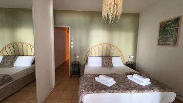 2 bedrooms, iron/ironing board, travel crib, WiFi