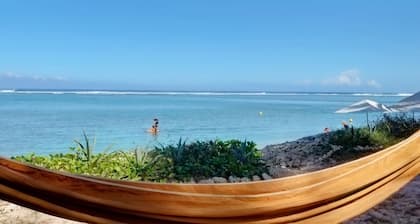 Villa Caroline on the lagoon at La Saline les bains