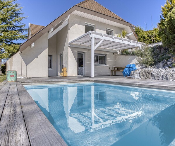 A heated pool