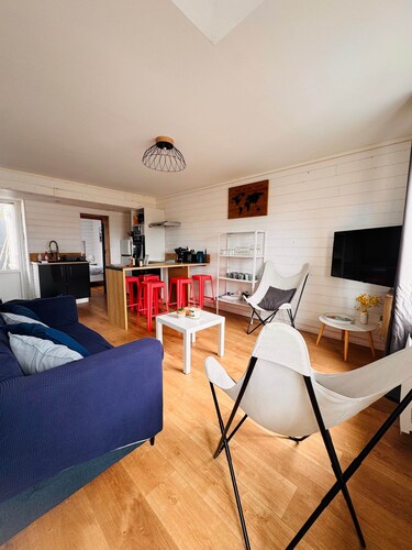 Lovely Apart. 55m² - 5 People / 2 Bedrooms, Terrace sea view