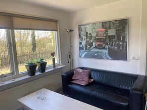 Smart-TV, Bücher, Stereoanlage