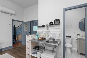 Hair dryer, towels
