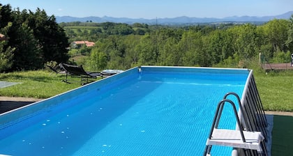 Large house - swimming pool - garden - panoramic view