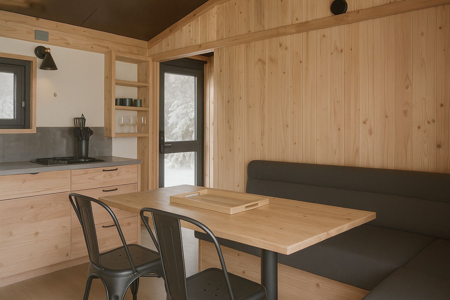 Perhebungalow | Oleskelualue