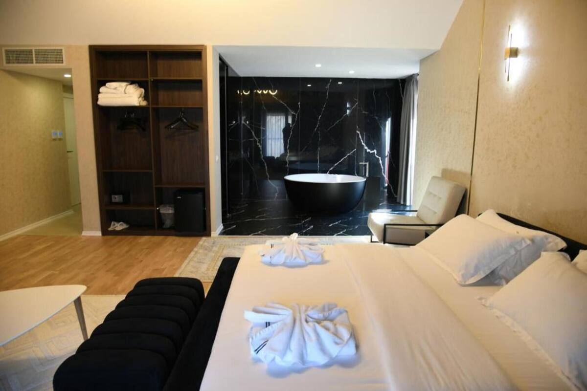 In-room safe, soundproofing, iron/ironing board (on request)