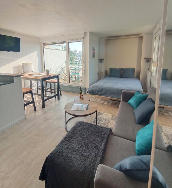 1 soverom, strykejern/-brett, wi-fi og sengetøy