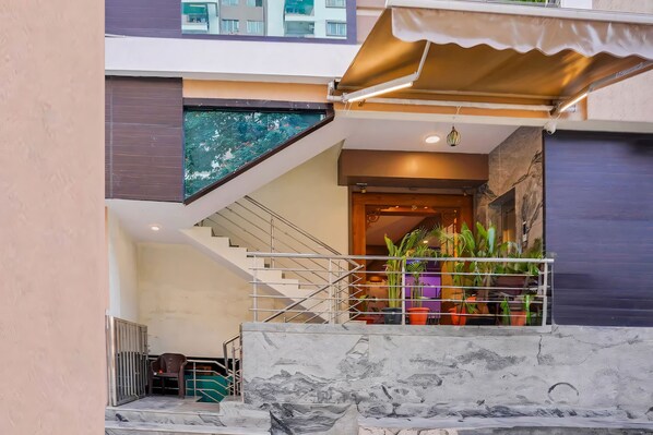 Façade de l’hébergement