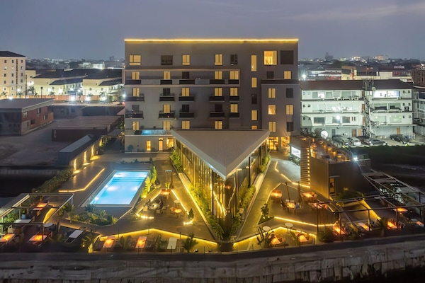 Voorkant van accommodatie