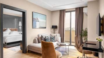 50-inch Smart TV with satellite channels, first-run movies