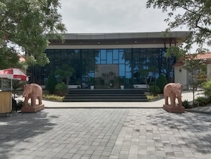 Façana frontal de l'allotjament