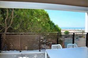 Apartment, 1 Schlafzimmer, Terrasse, Meerblick | Terrasse/Patio