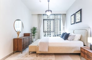 Apartment - Elite LUX Holiday Homes - Dubai Creek Oasis 2BR Luxe w Burj View (Dubai)