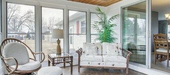 Walk to Lake: Family Getaway w/ Yard in Menasha!