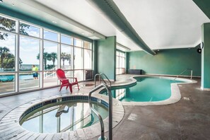 Indoor pool, a heated pool