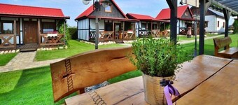 Single-story holiday homes with terraces