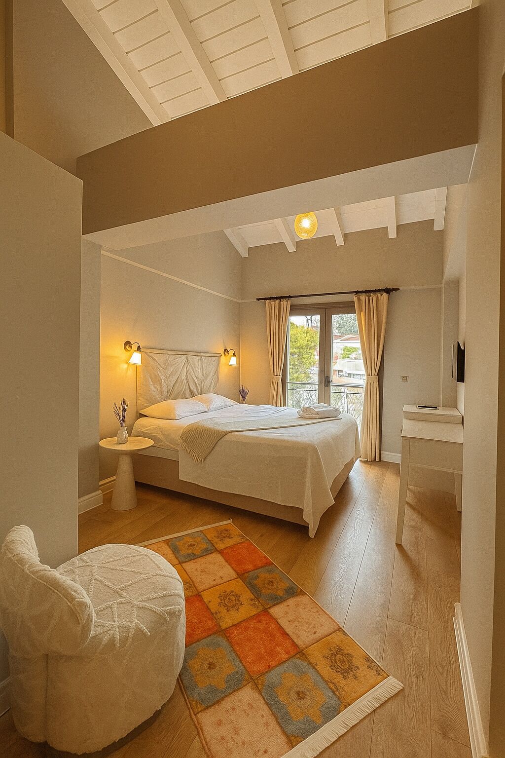 In-room safe, bed sheets