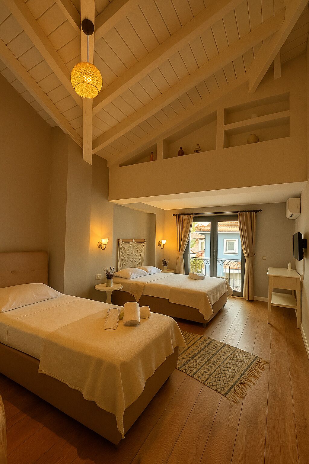 In-room safe, bed sheets