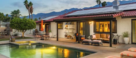 A heated pool