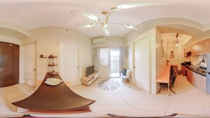Apartment, 2 Schlafzimmer, Gartenblick | Wohnzimmer
