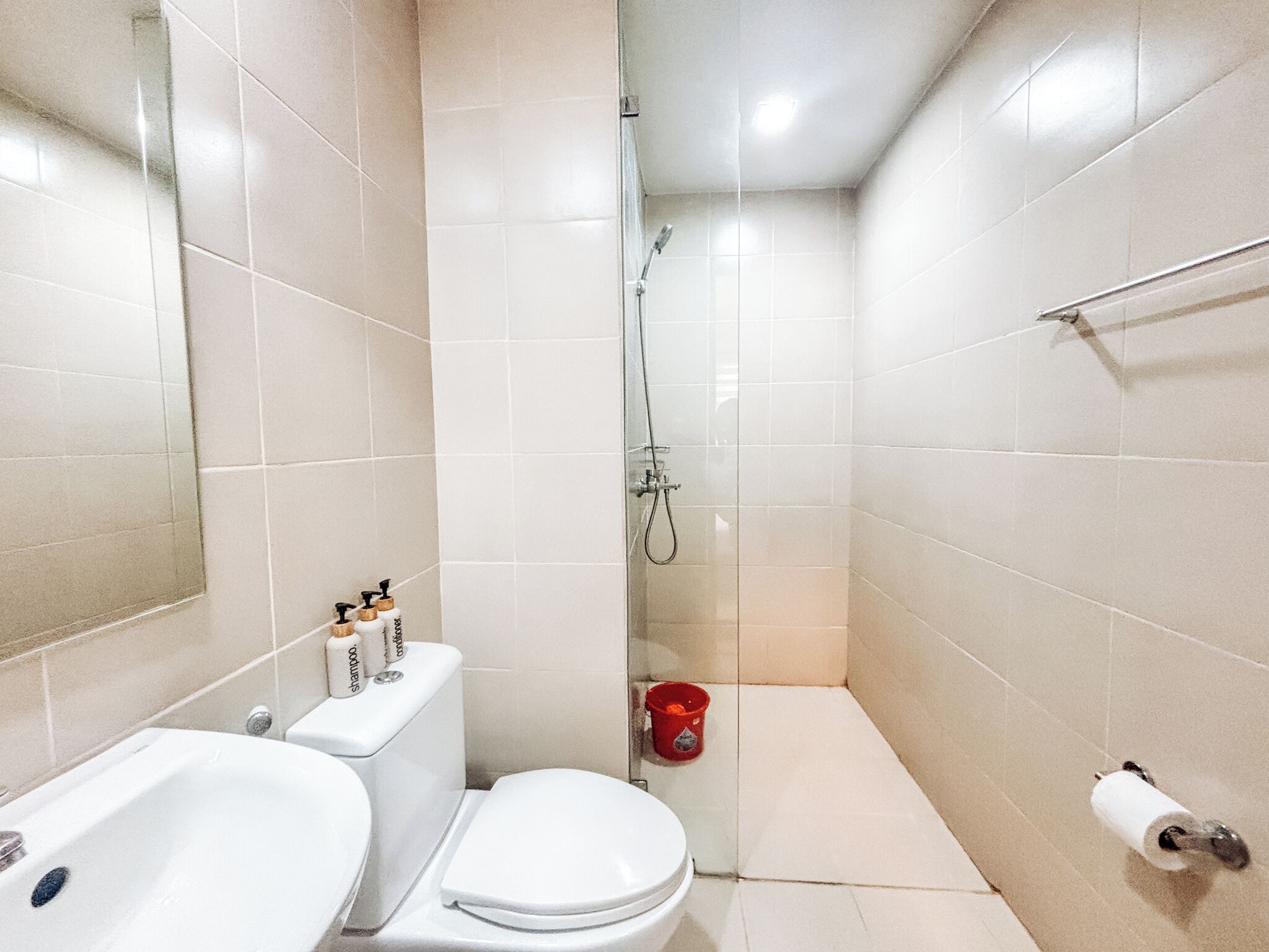 Condo, 1 phòng ngủ, ban công, quang cảnh vườn | Phòng tắm