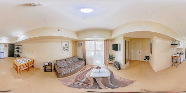 Leilighet, 1 soverom, balkong | Oppholdsrom