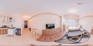 Studio, 1 Bedroom, Accessible, Garden View | Living room