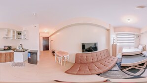 Studio, 1 Bedroom, Accessible, Garden View | Living room - Ultra-modern Urban Getaway (Iloilo)