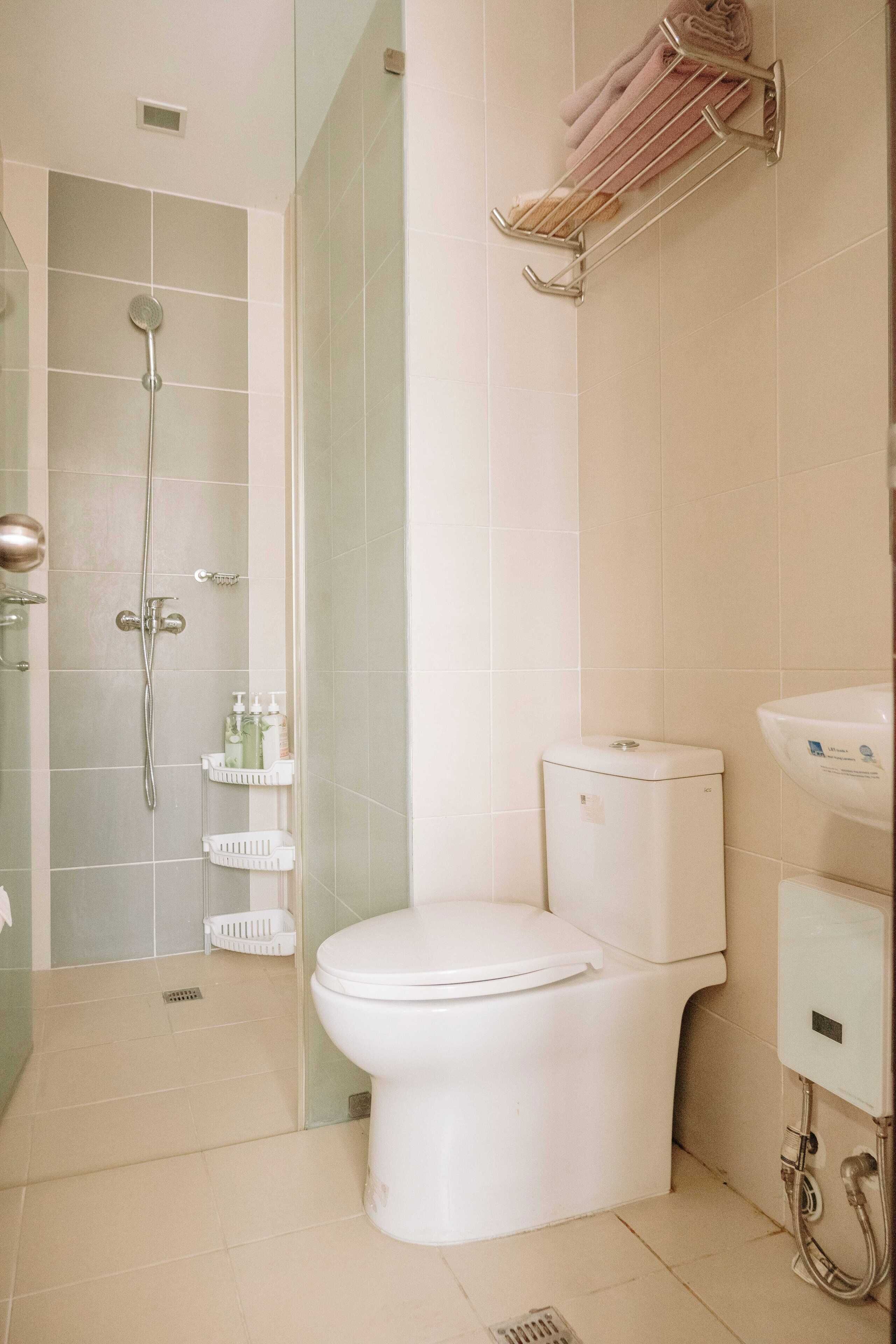 Estudio, 1 habitación, balcón, vistas a la ciudad | Baño