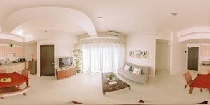 Condo, 2 Bedrooms, Balcony | Living room - Spacious & Bright Family Escape (Iloilo)