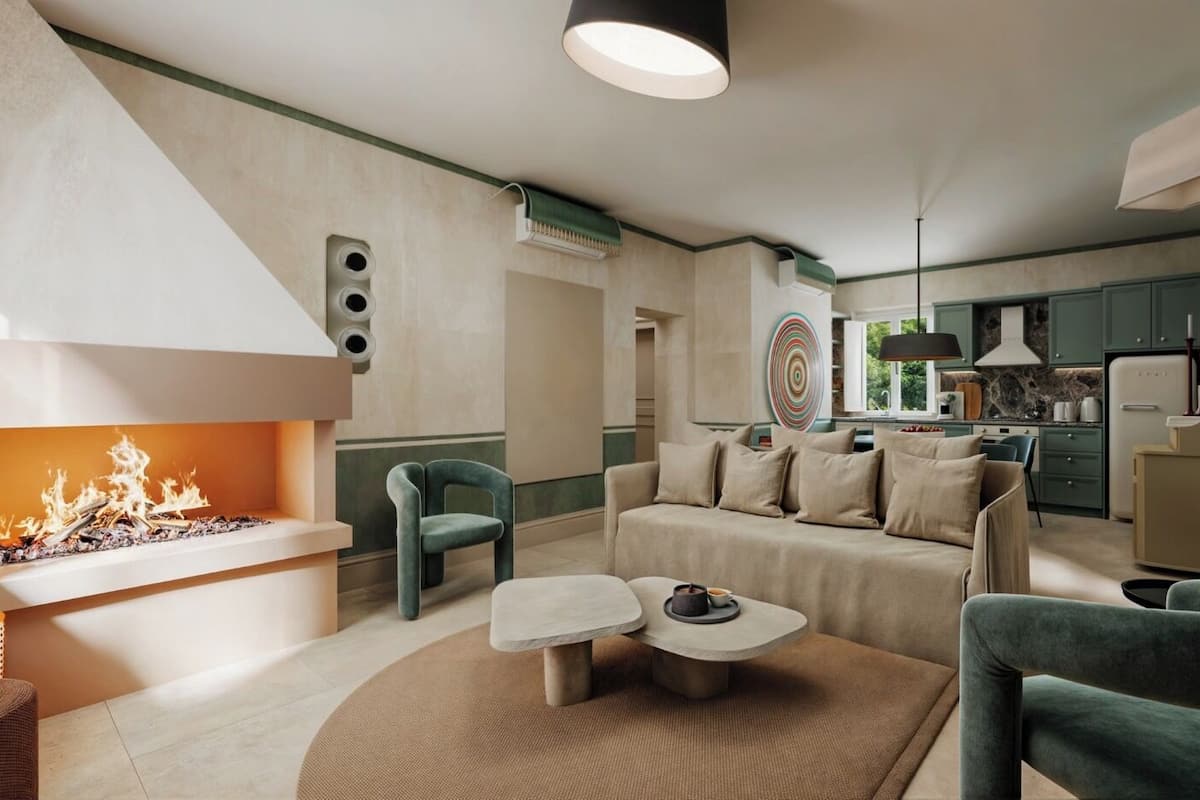 Departamento Deluxe, 2 habitaciones | Cocina privada | Refrigerador con congelador, horno, parrilla de estufa y lavavajillas