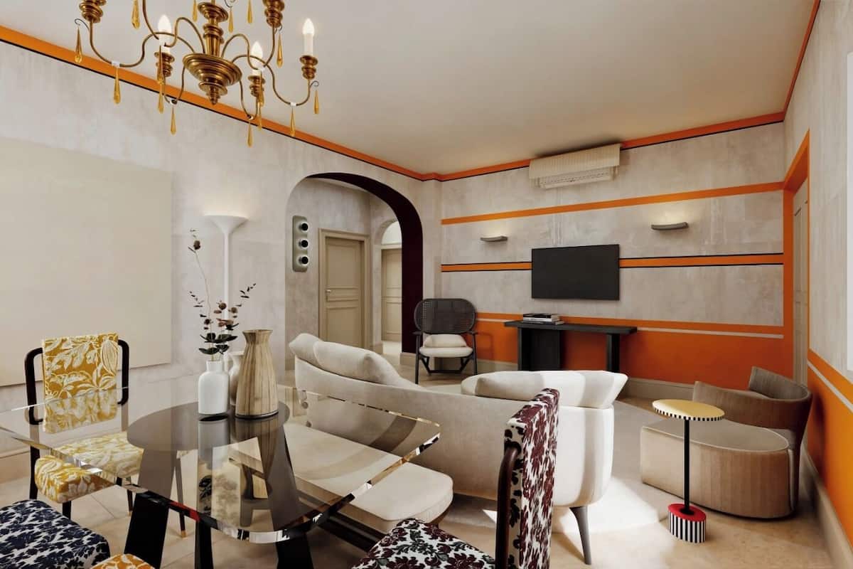 Departamento Deluxe, 3 habitaciones | Área de sala de estar