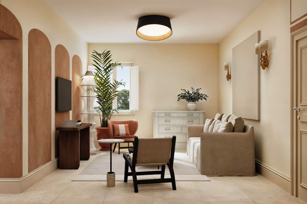 Departamento Deluxe, 1 habitación | Área de sala de estar