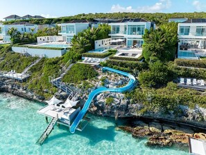 Villa | 4 bedrooms, Internet - Private Oceanfront Luxury Infinity Pool Slide (Providenciales)