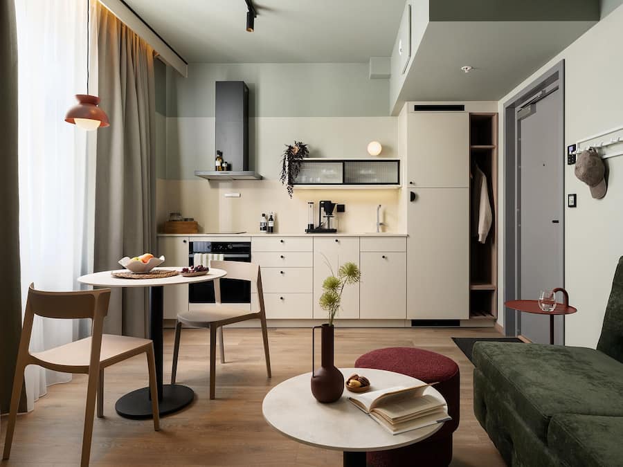 Apartment, 1 Bedroom | Living area | 50-inch Smart TV with digital channels