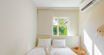 IM07 Excellent Apartment 600m from the beach with 2 suites - Imbassaí